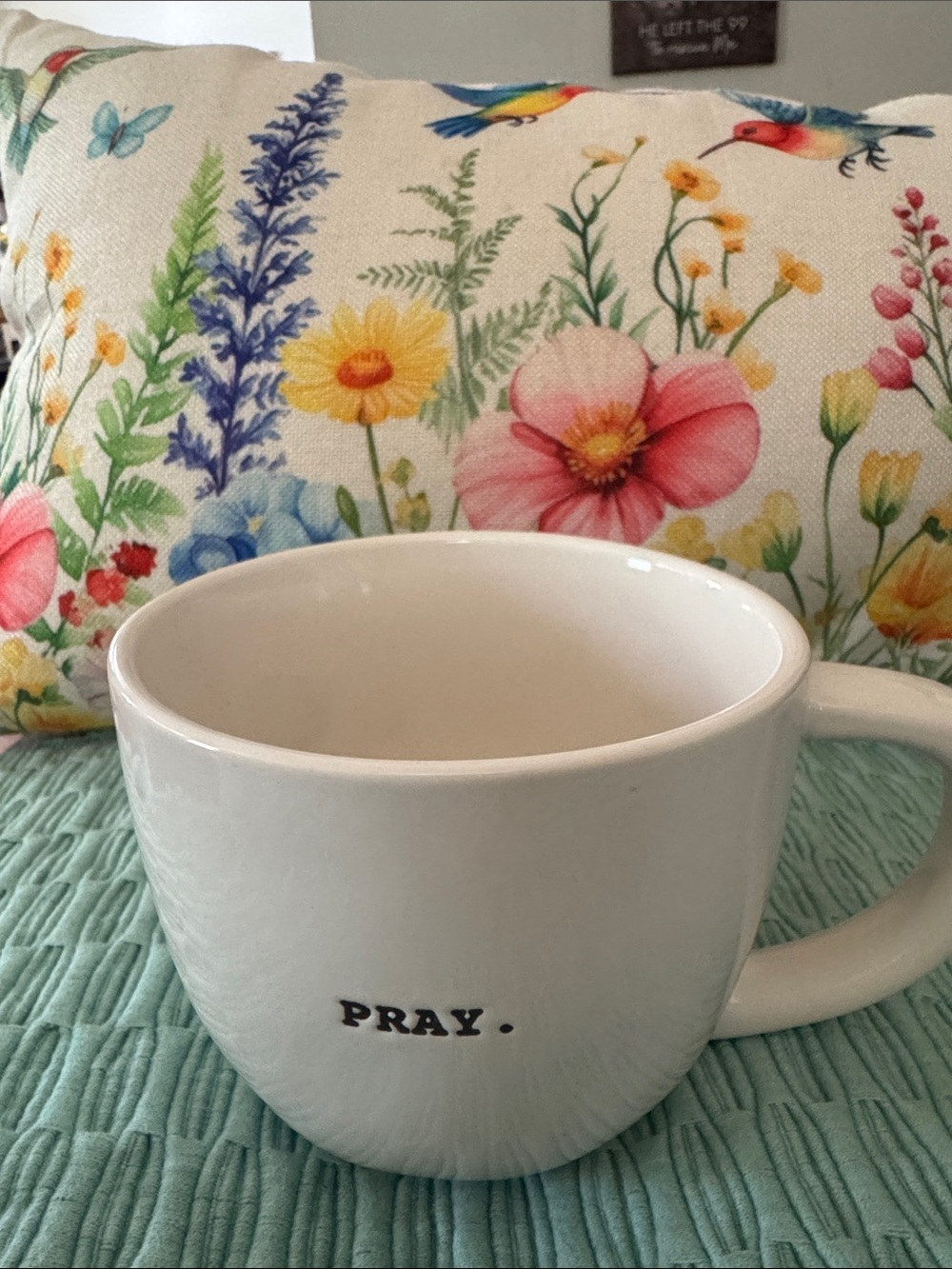 ❤️ Rae Dunn CAPPUCCINO Mug - PRAY